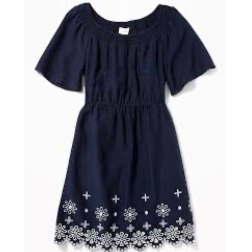 EUC Old Navy flutter sleeve eyelet-hem dress
